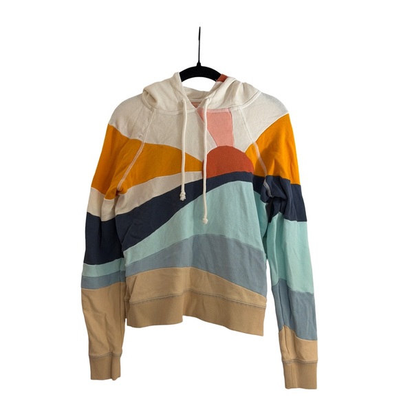 Faherty Soleil Sun Print Abstract Women's Hoodie - Picture 2 of 6